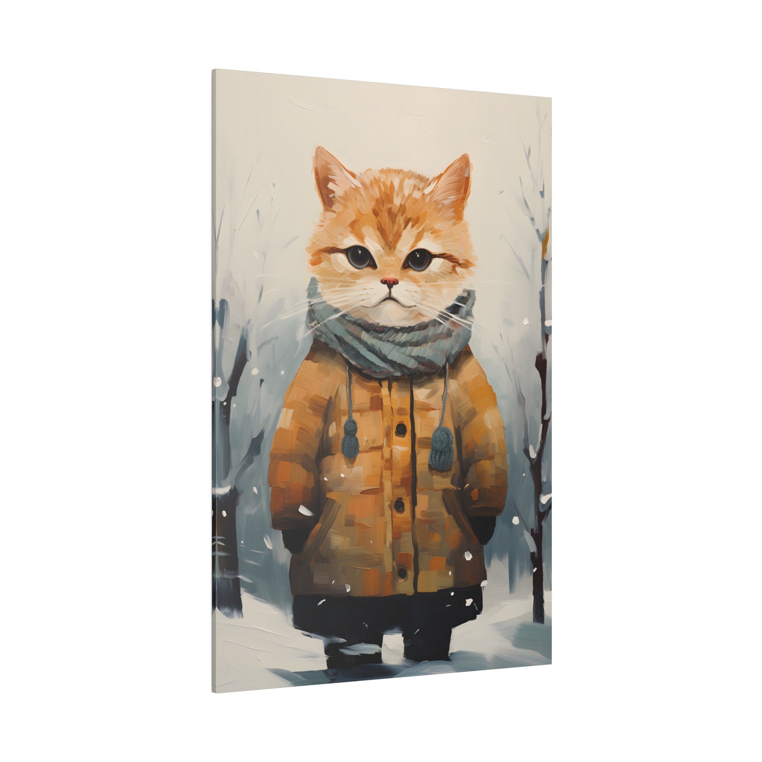 .75&quot; Matte Canvas - Cozy Kitty&