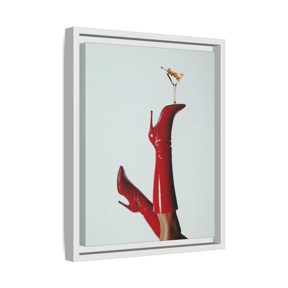 Framed Canvas - Cocktails &amp; Red Stilettos