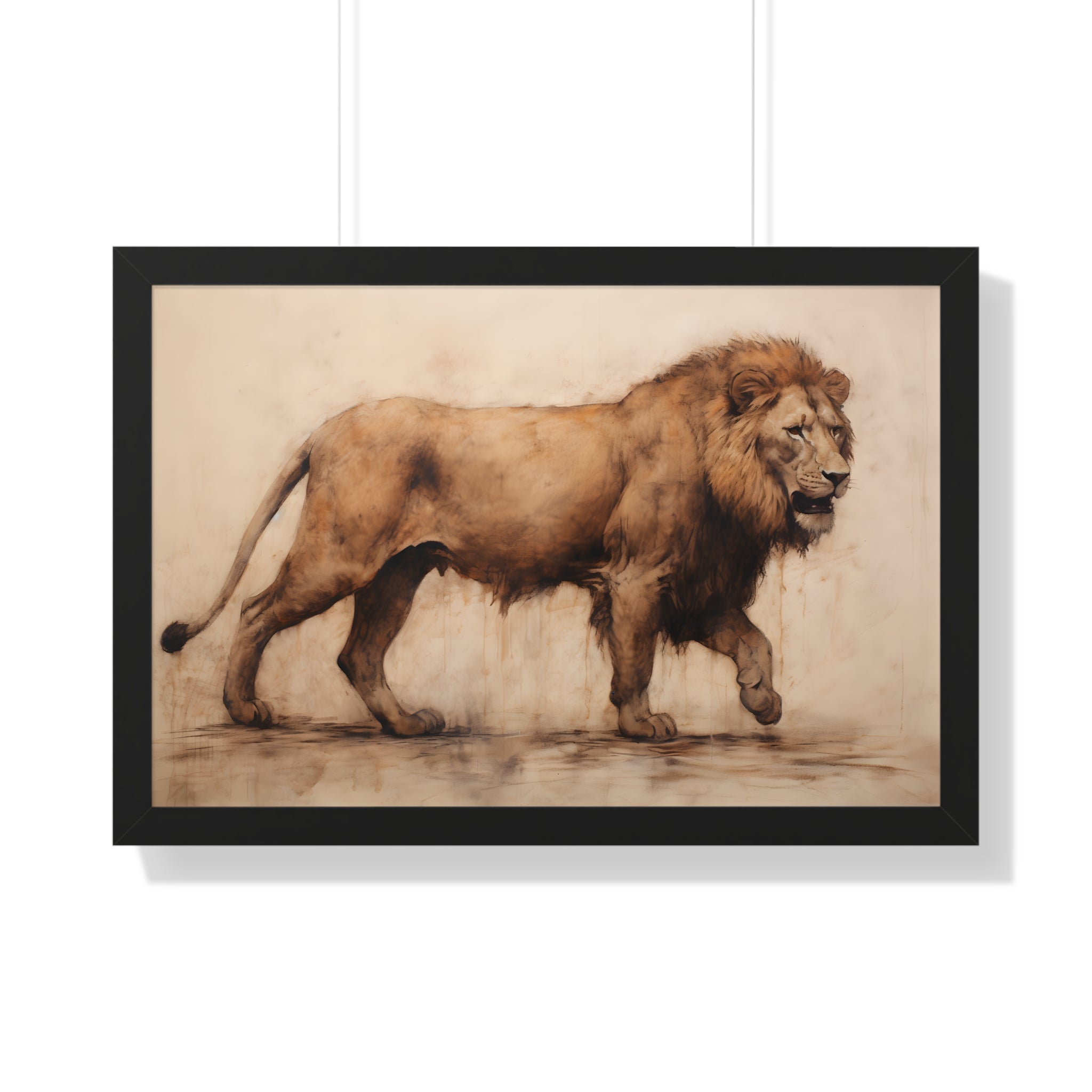 Framed Paper Print -  Regal Savannah Wanderer