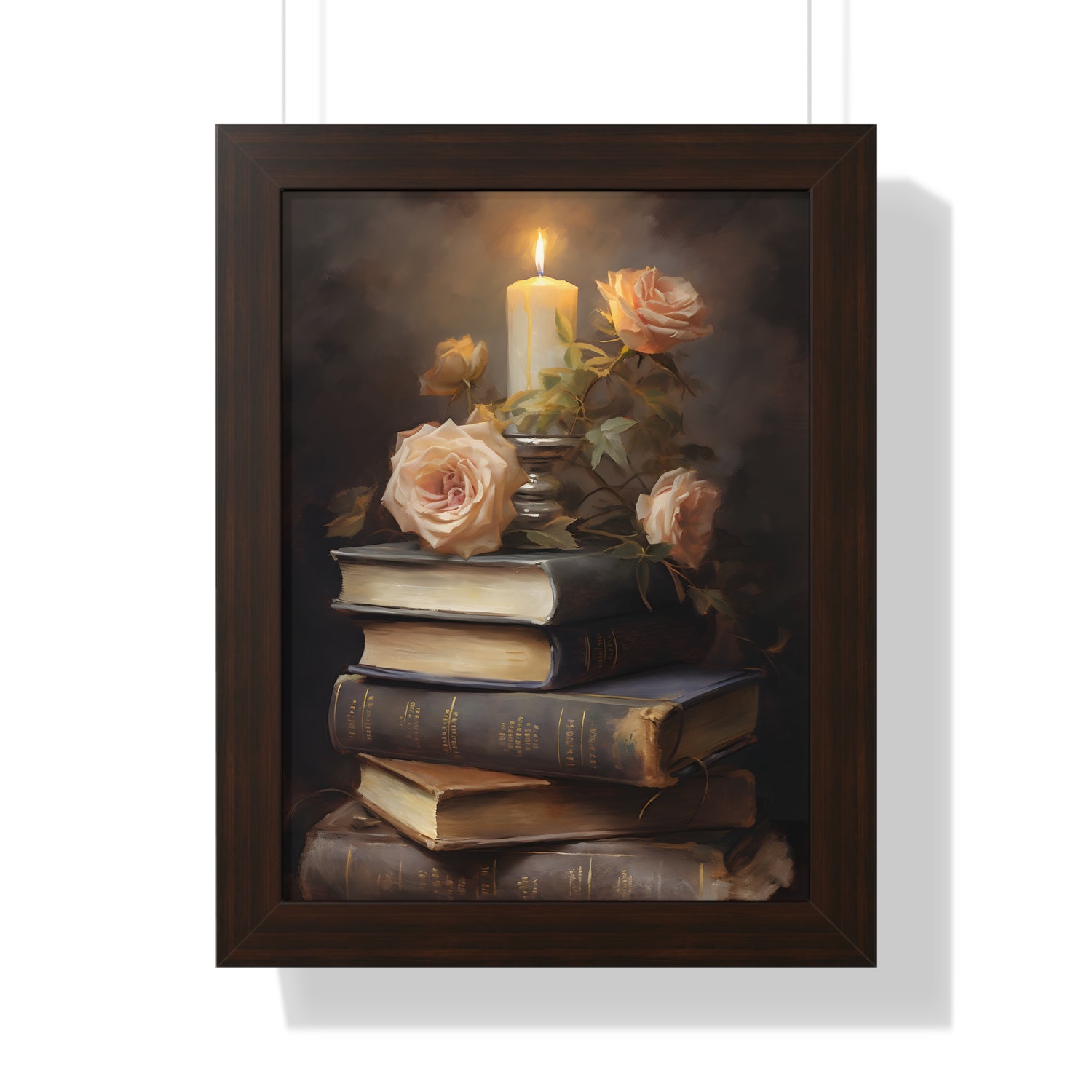 Framed Paper Print - Literary Rose Glow