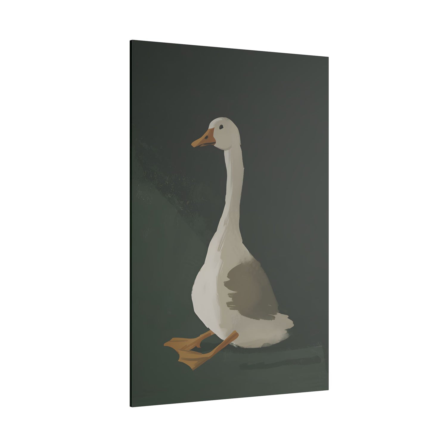 .75" Matte Canvas - Sitting Goose in Spotlight