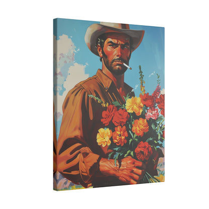 .75" Matte Canvas - Rugged Blooms Cowboy