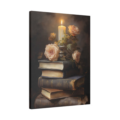 .75&quot; Matte Canvas - Literary Rose Glow