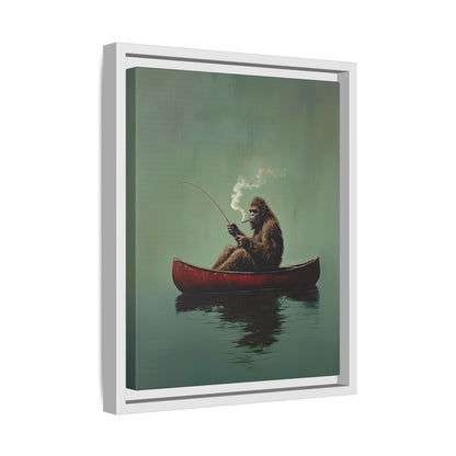Framed Canvas - Bigfoot Canoe Adventure
