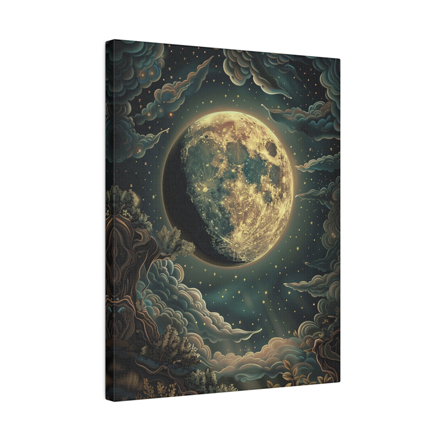 .75" Matte Canvas - Waxing Gibbous Dreamscape