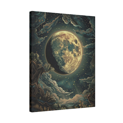 .75" Matte Canvas - Waxing Gibbous Dreamscape