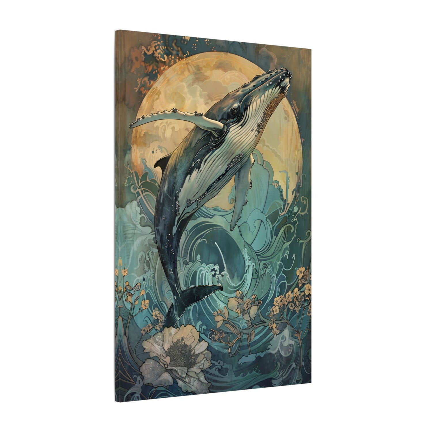 .75" Matte Canvas - Moonrise Humpback Bloom
