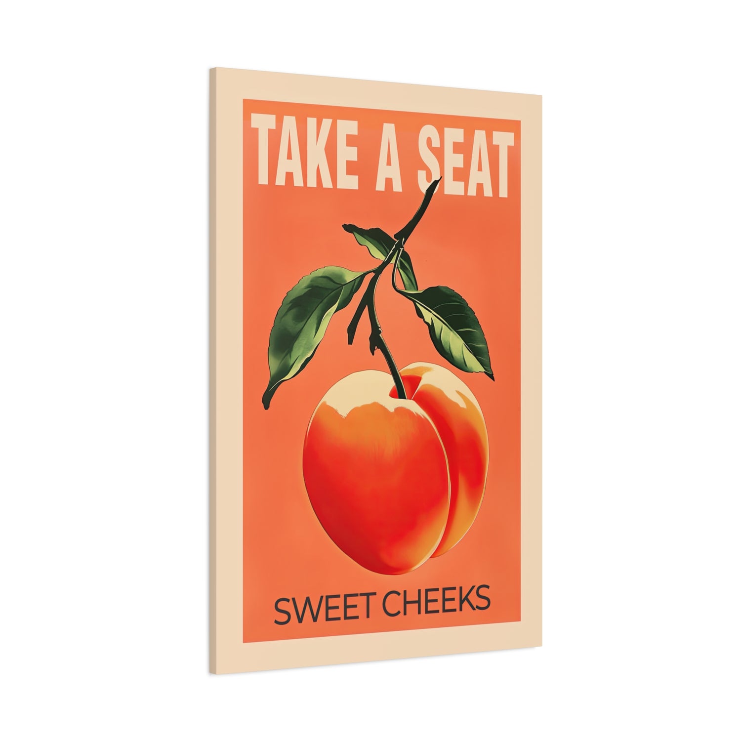 1.25" Matte Canvas - Sweet Cheeks Peach