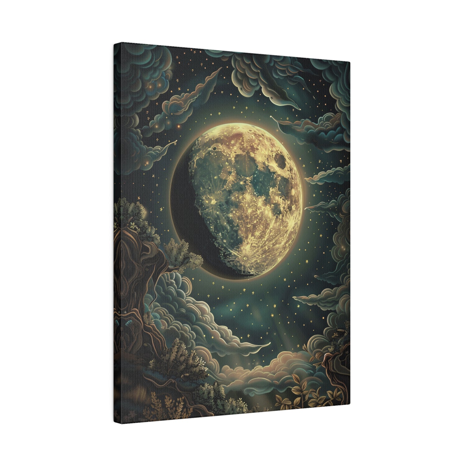 .75" Matte Canvas - Waxing Gibbous Dreamscape