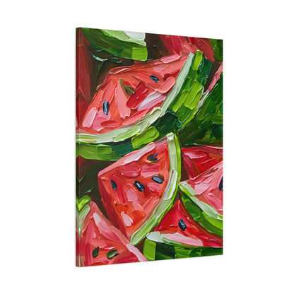 1.25" Matte Canvas - Juicy Watermelon Slices