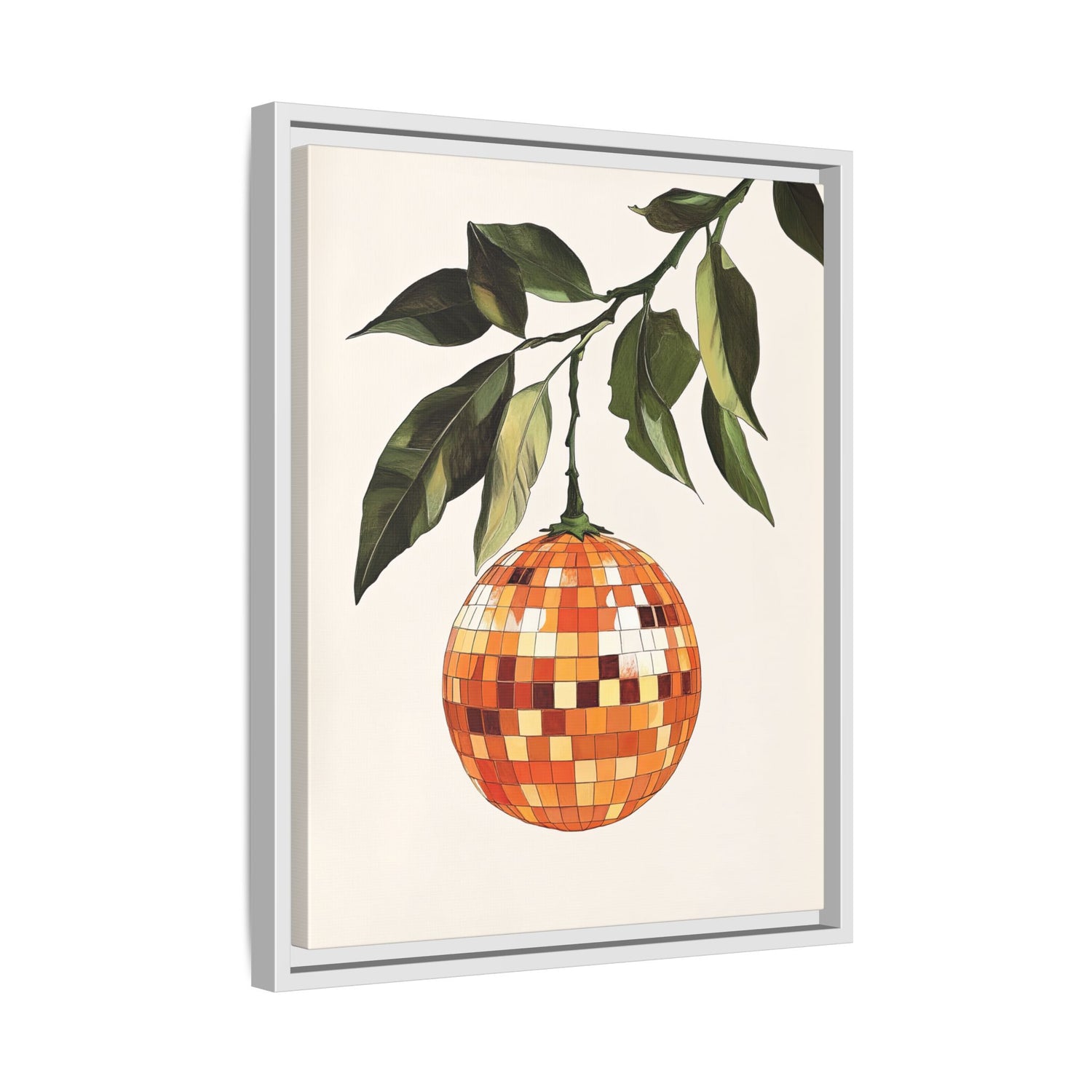 Framed Canvas - Citrus Disco Glow Drop