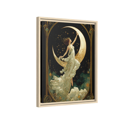 Framed Canvas - Moon Goddess Ascending