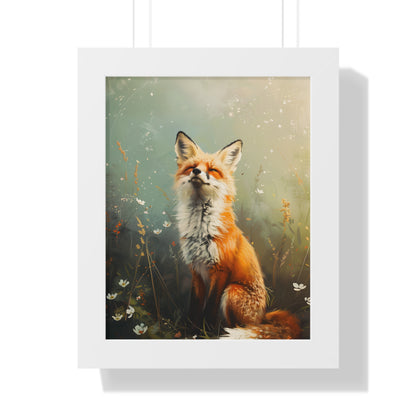 Framed Paper Print - Woodland Fox&