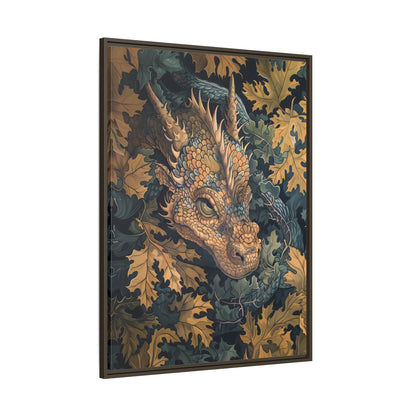 Framed Canvas - Enchanted Forest Dragon