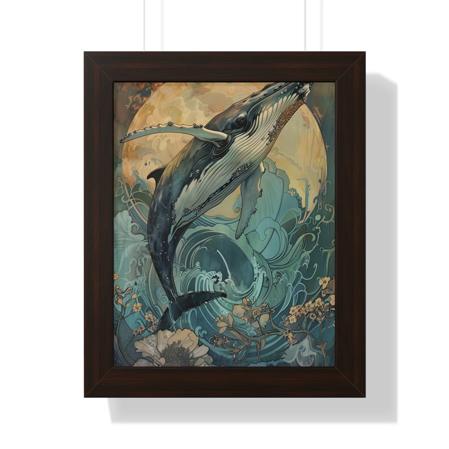 Framed Paper Print - Moonrise Humpback Bloom
