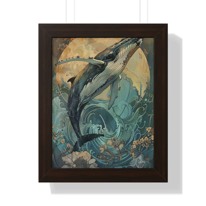 Framed Paper Print - Moonrise Humpback Bloom