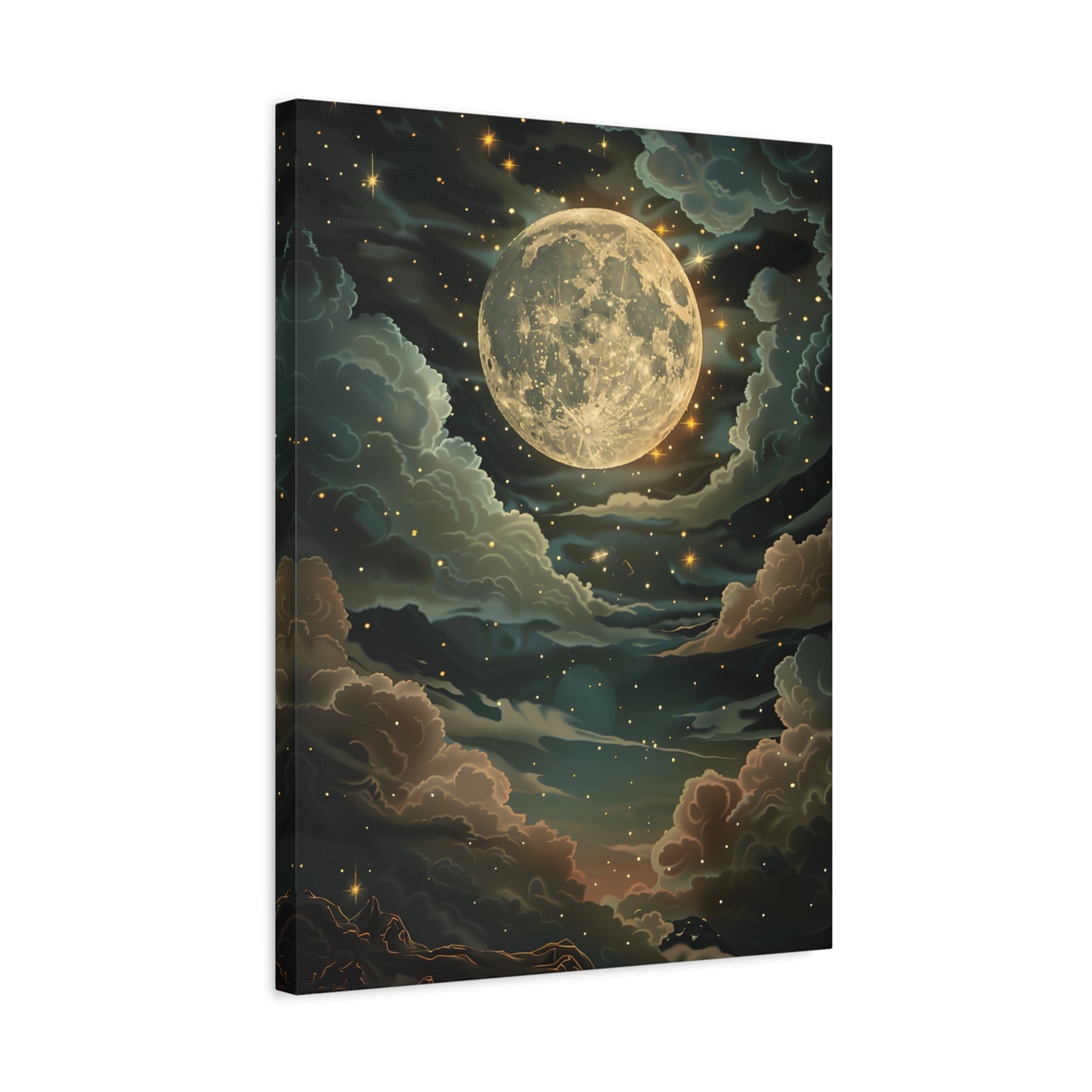 1.25" Matte Canvas - Enchanting Lunar Glow