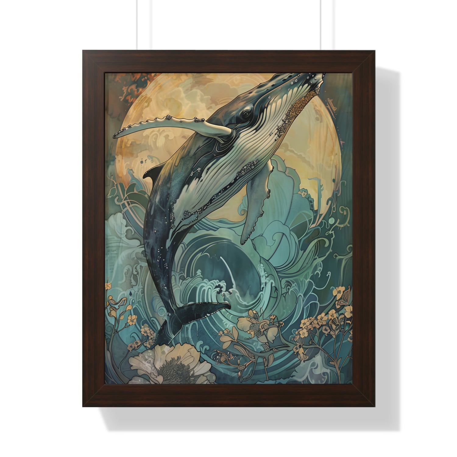 Framed Paper Print - Moonrise Humpback Bloom