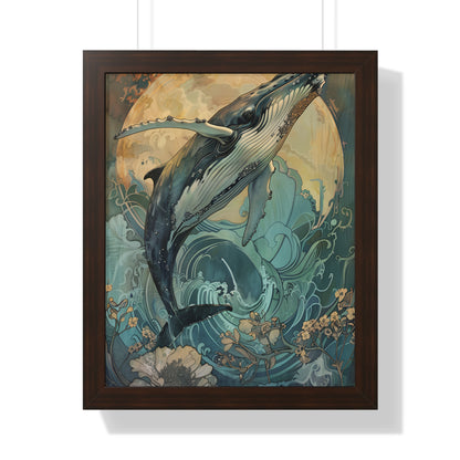 Framed Paper Print - Moonrise Humpback Bloom