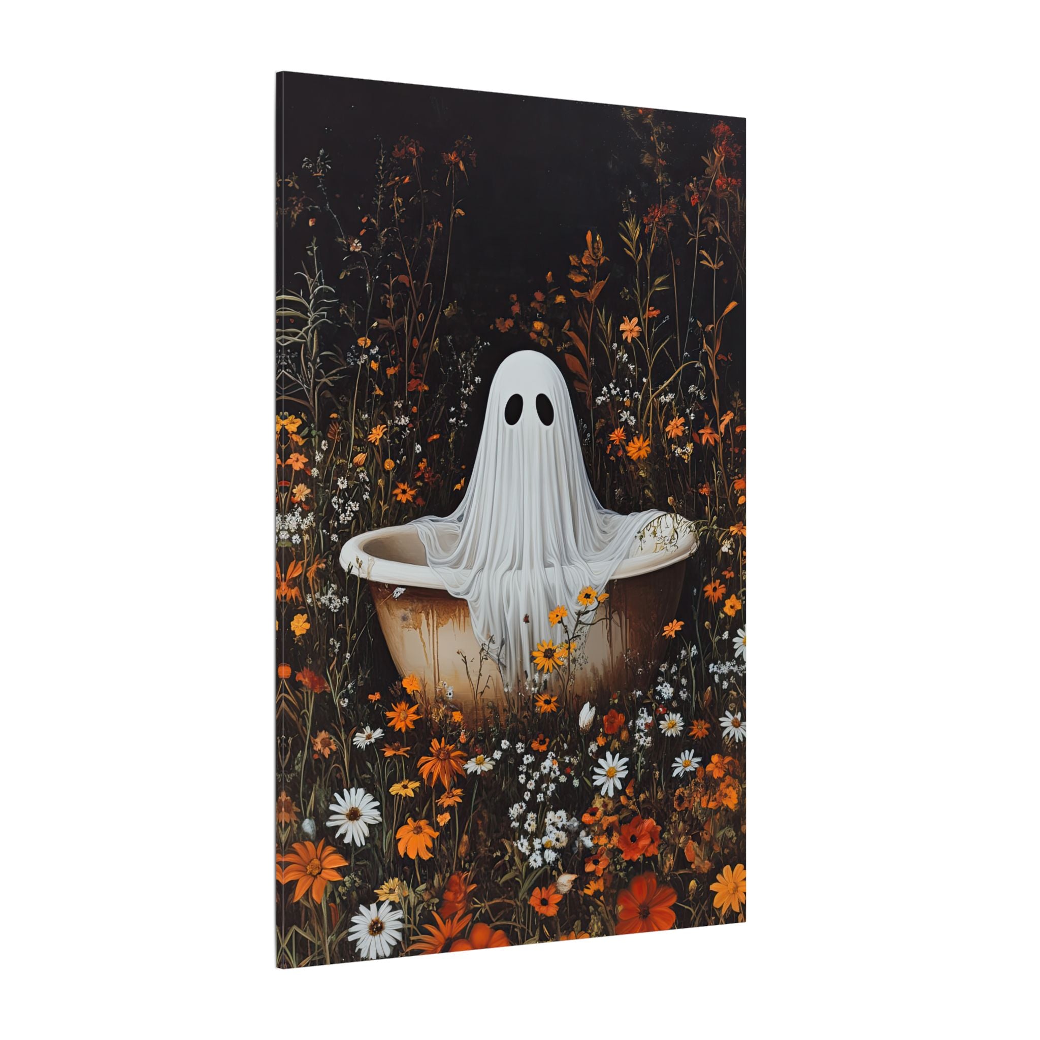 .75" Matte Canvas - Wildflower Bathtub Ghost