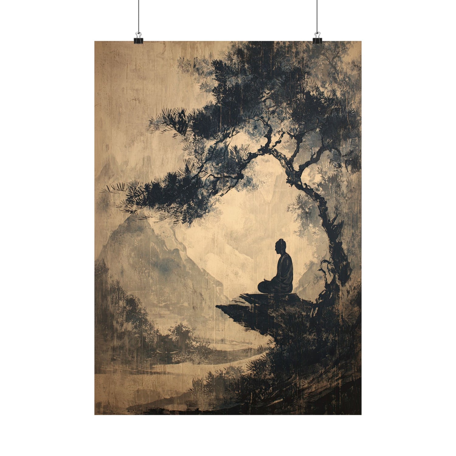 Mountain Tree Zen Silence