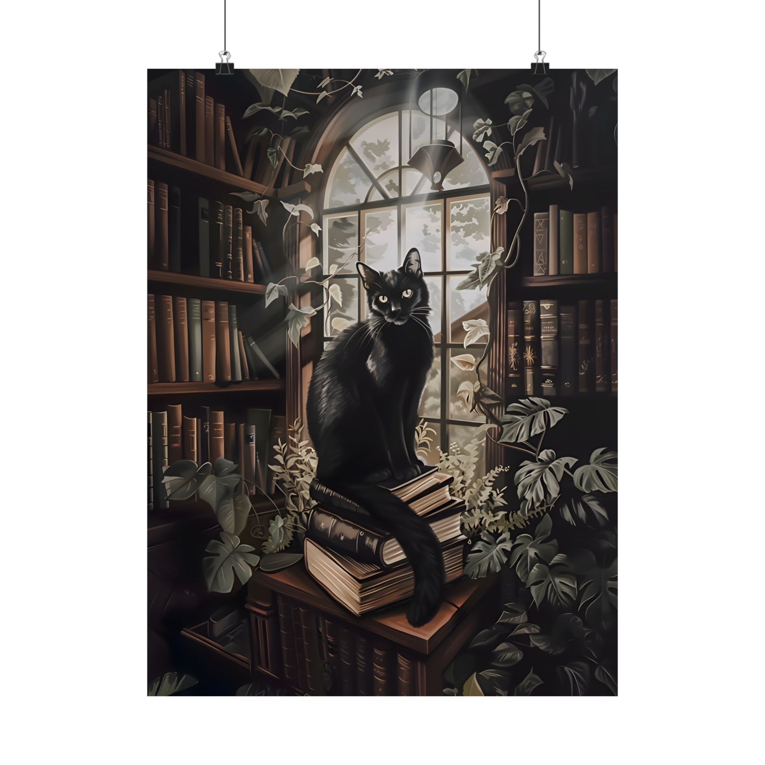 Book Hoarder Feline Gaze