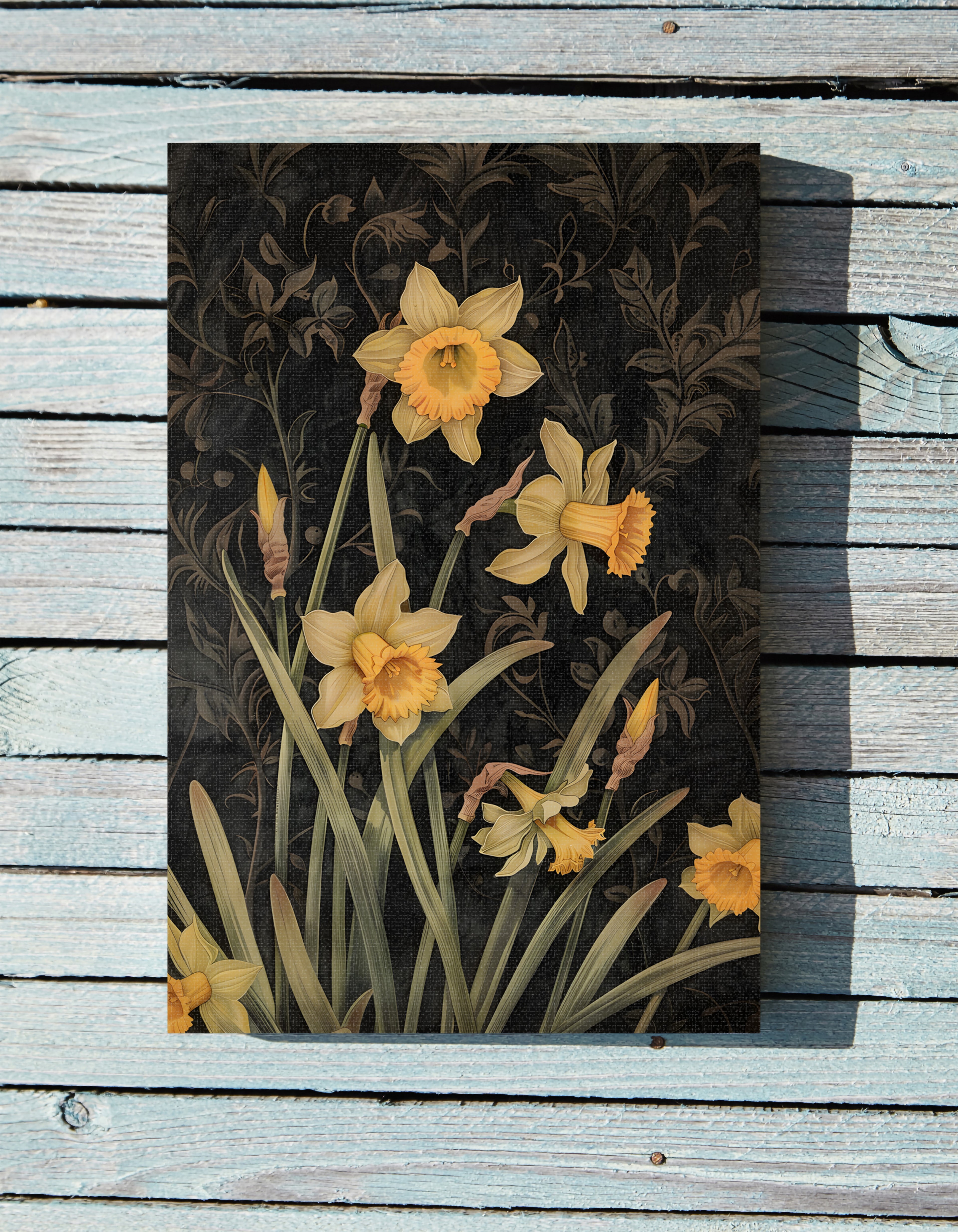 .75&quot; Matte Canvas - Golden Daffodils&