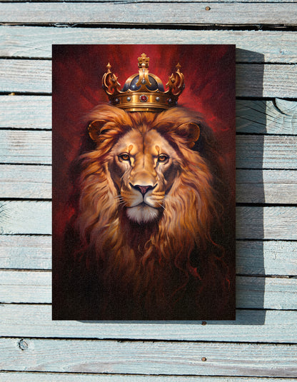 .75&quot; Matte Canvas - Majestic Lion Royale