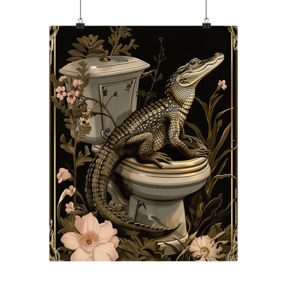 Toilet Gator Floral Surprise