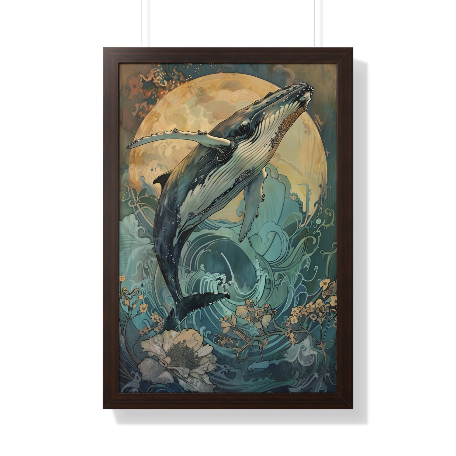 Framed Paper Print - Moonrise Humpback Bloom