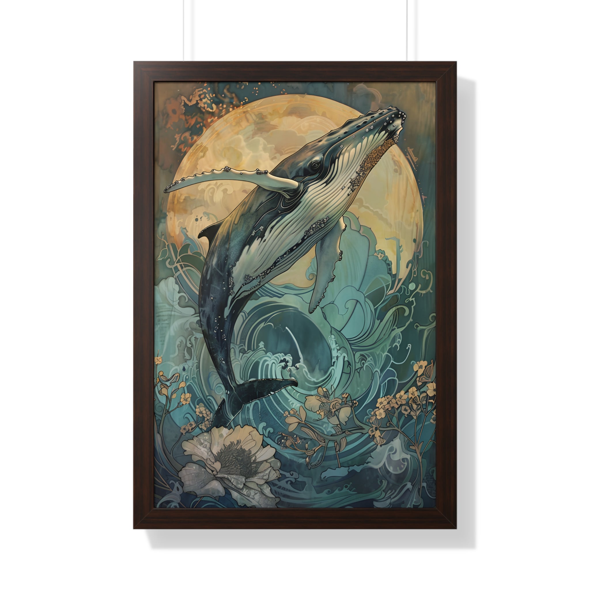 Framed Paper Print - Moonrise Humpback Bloom