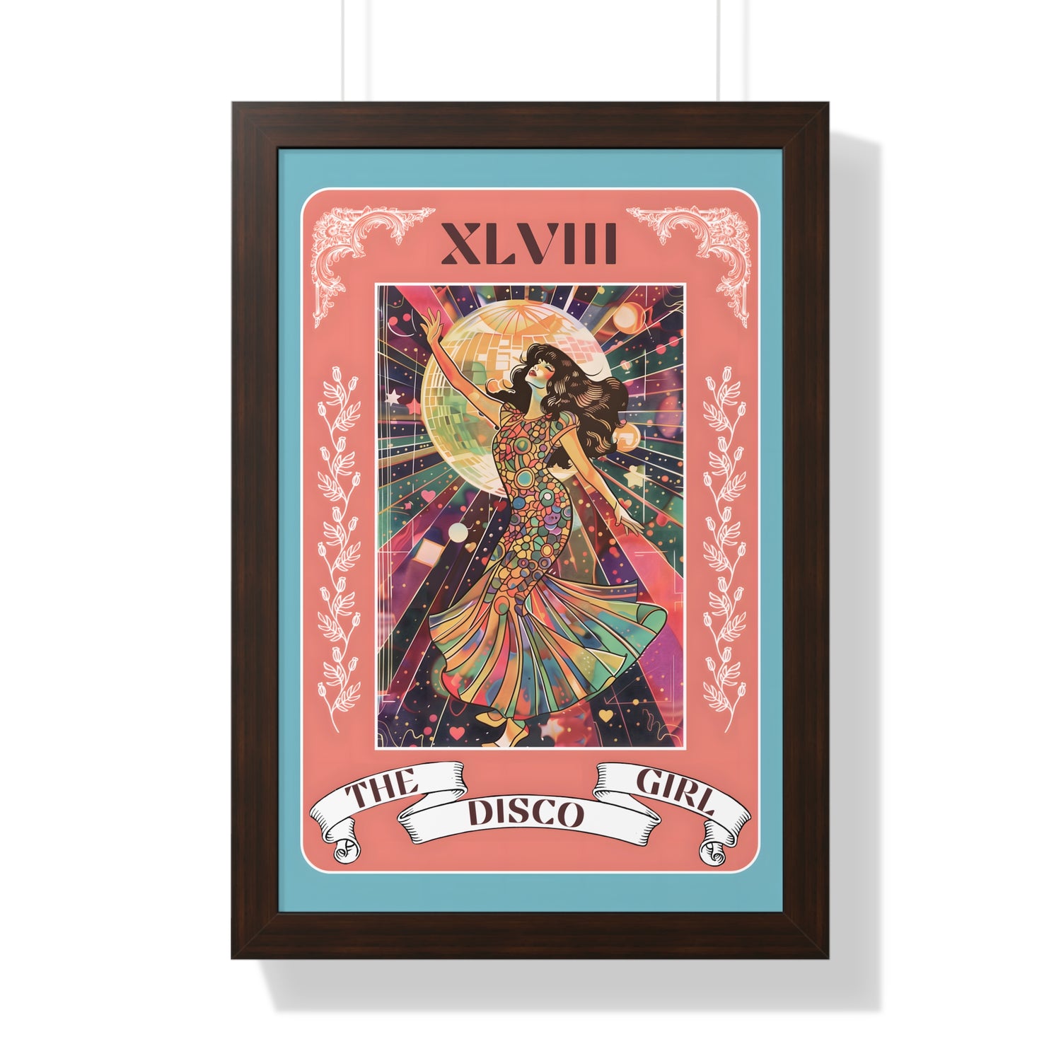 Framed Paper Print - The Disco Girl