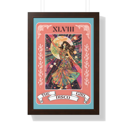 Framed Paper Print - The Disco Girl