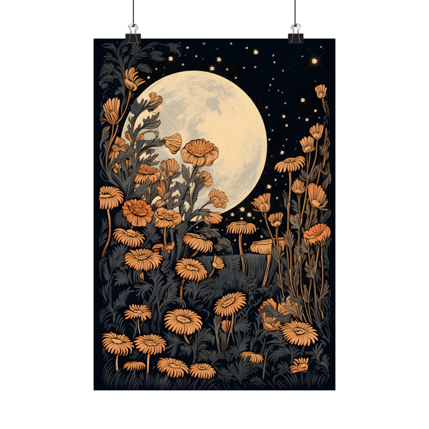 Moonlit Floral Serenade