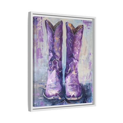 Framed Canvas - Violet Cowgirl Spirit