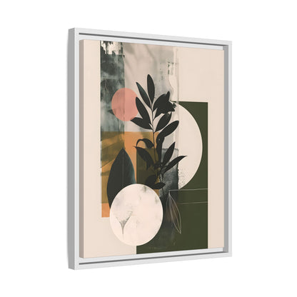 Framed Canvas - Earthy Geometric Botanicals