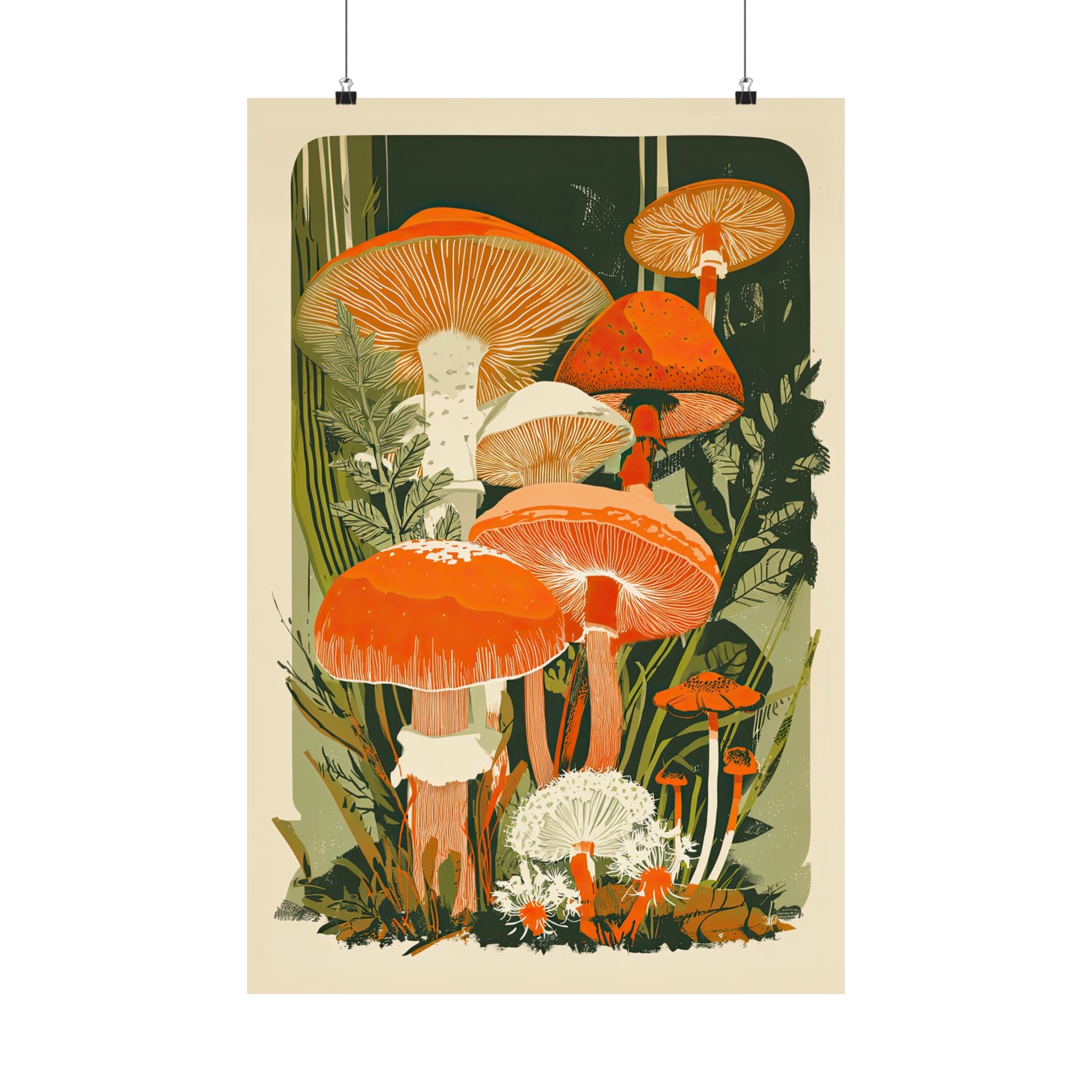 Groovy Woodland Mushrooms