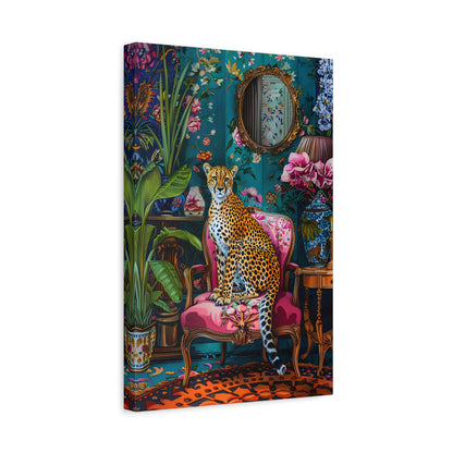 1.25" Matte Canvas - Regal Cheetah Reverie