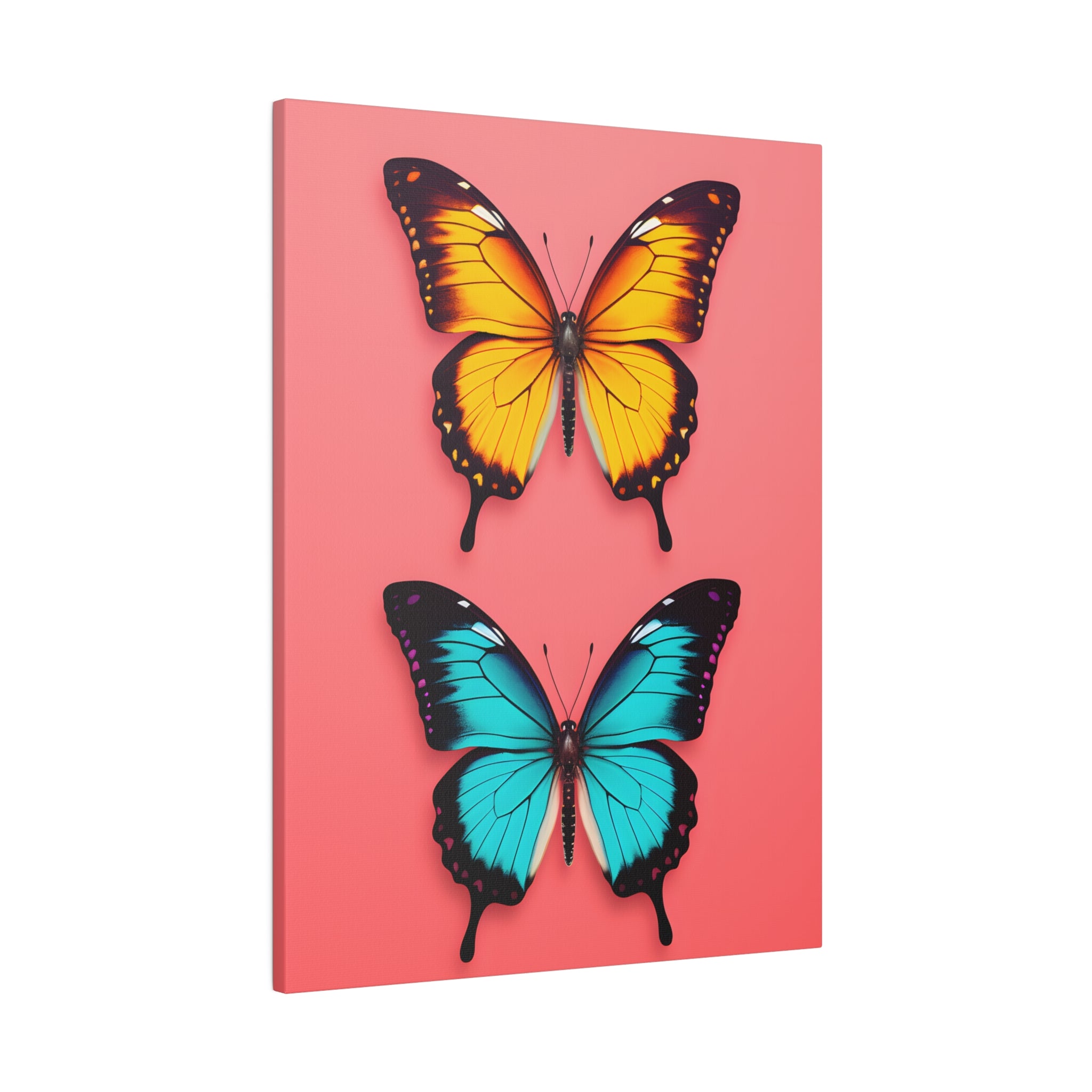 .75&quot; Matte Canvas - Dueling Butterflies Wonder