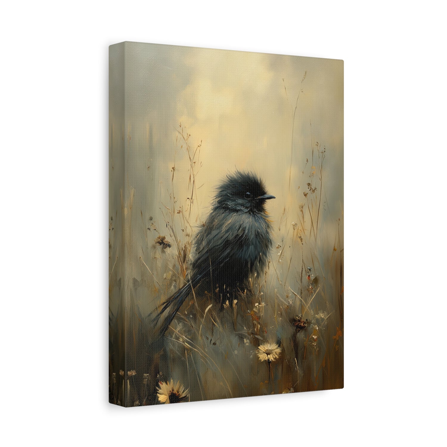 1.25" Matte Canvas - Golden Meadow Bird