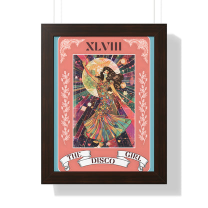 Framed Paper Print - The Disco Girl