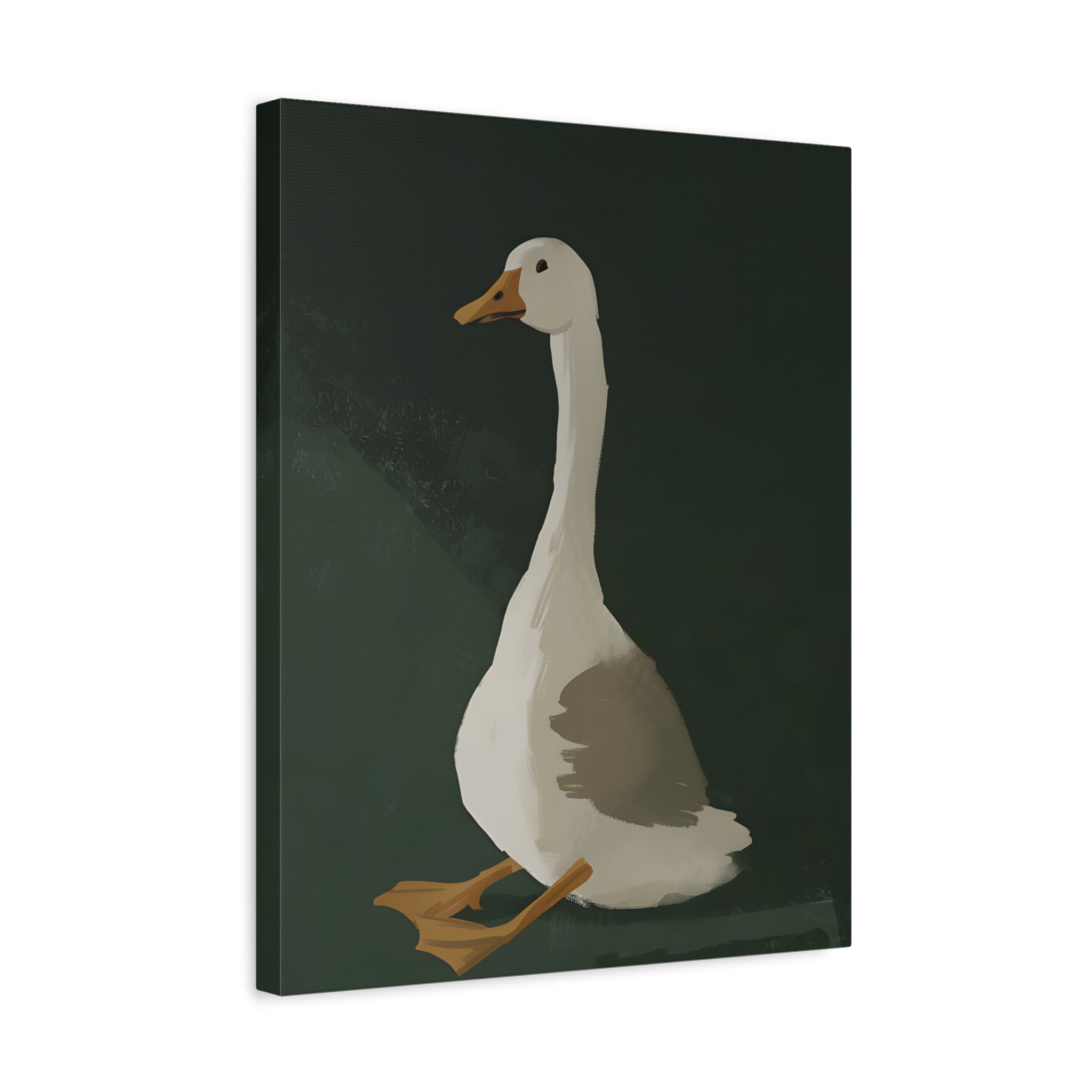 1.25" Matte Canvas - Sitting Goose in Spotlight