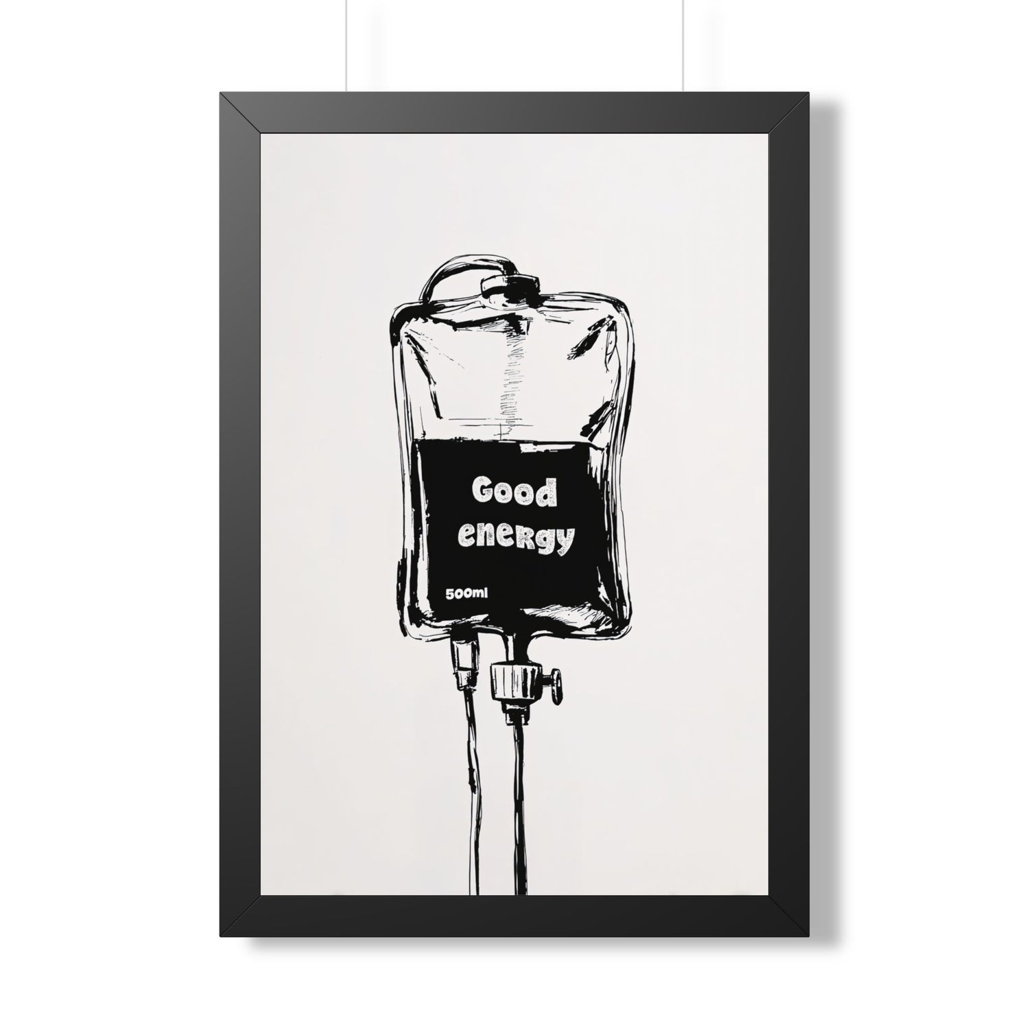 Framed Paper Print - Good Energy IV Bag