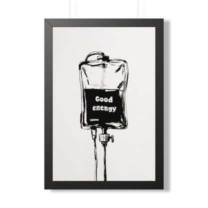 Framed Paper Print - Good Energy IV Bag