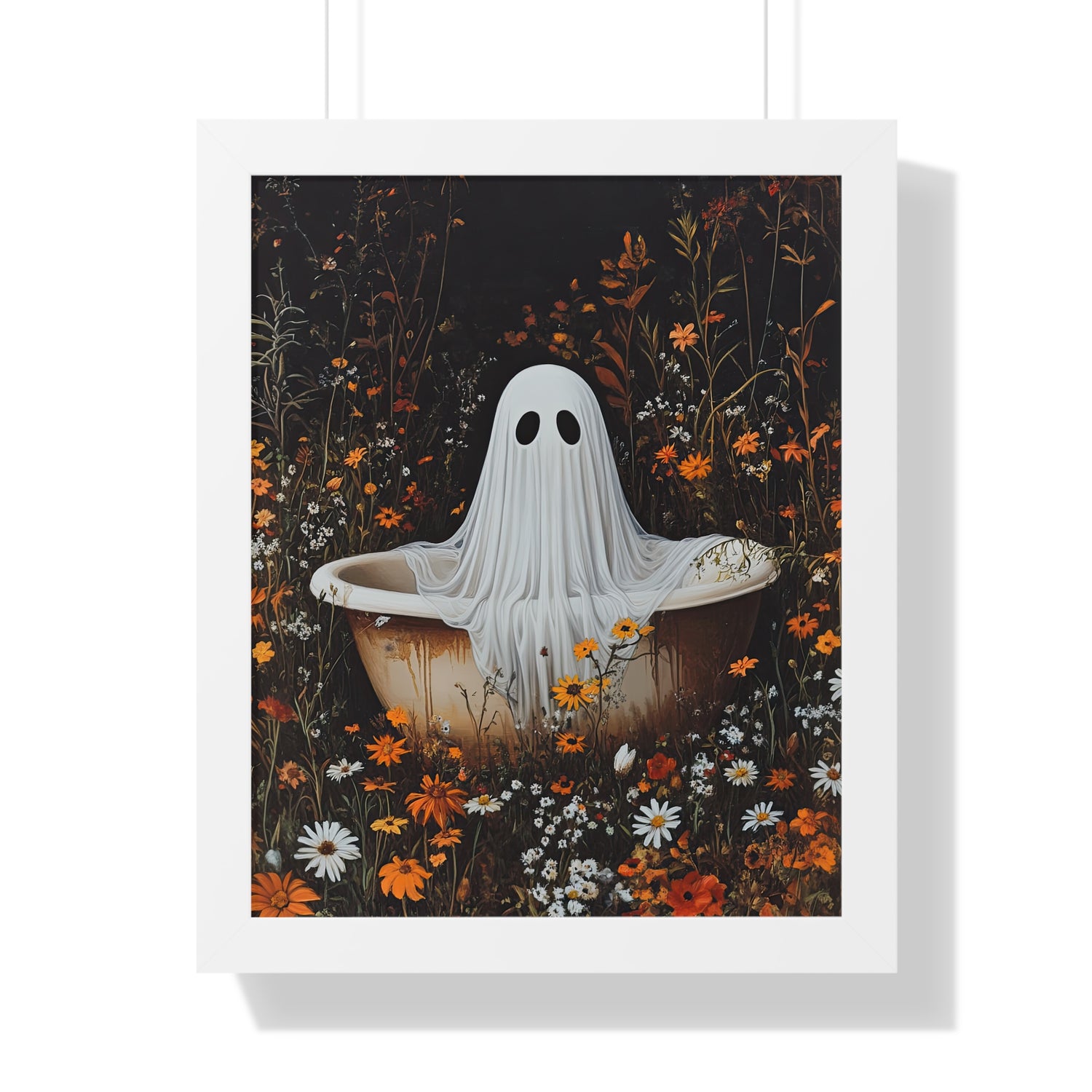 Framed Paper Print - Wildflower Bathtub Ghost