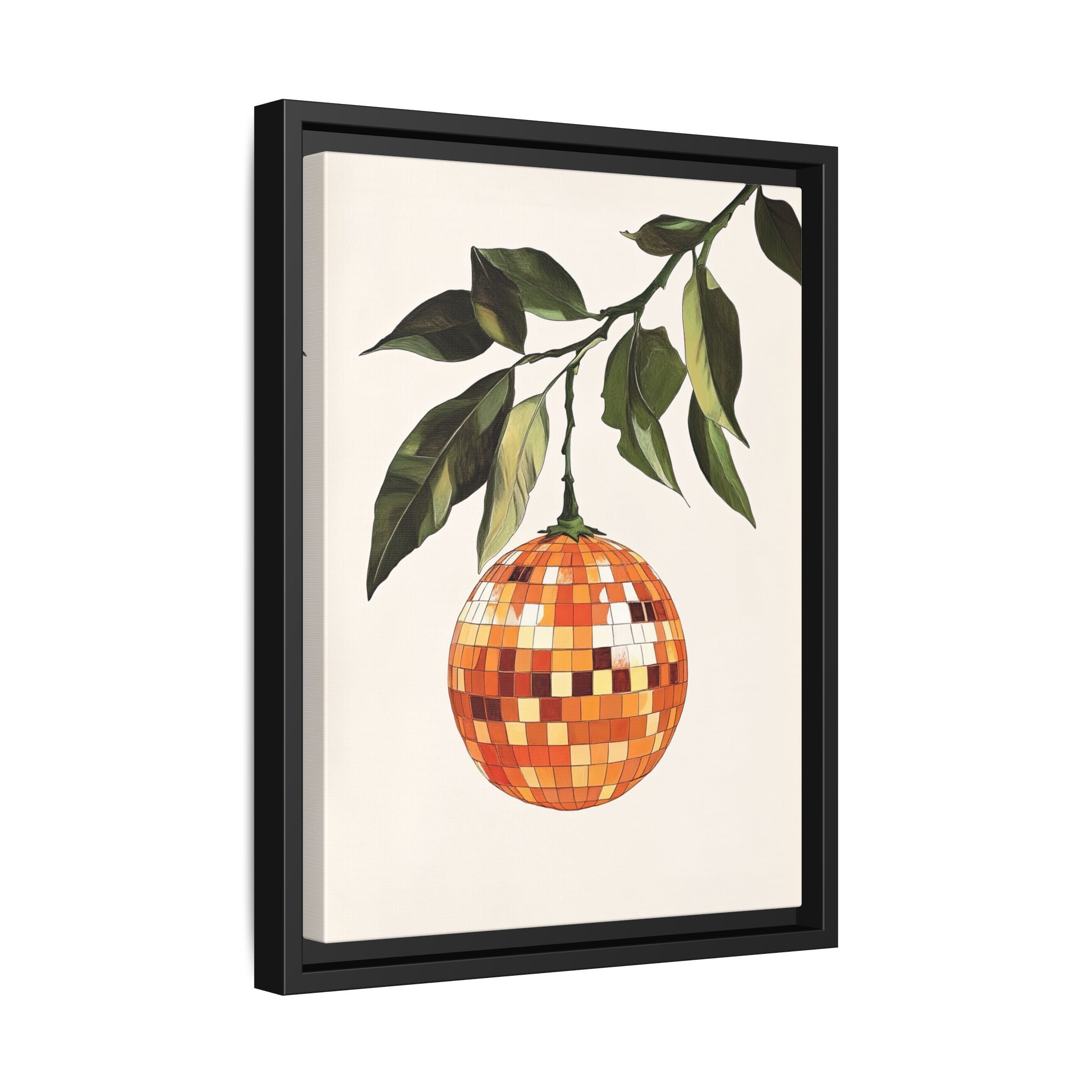 Framed Canvas - Citrus Disco Glow Drop