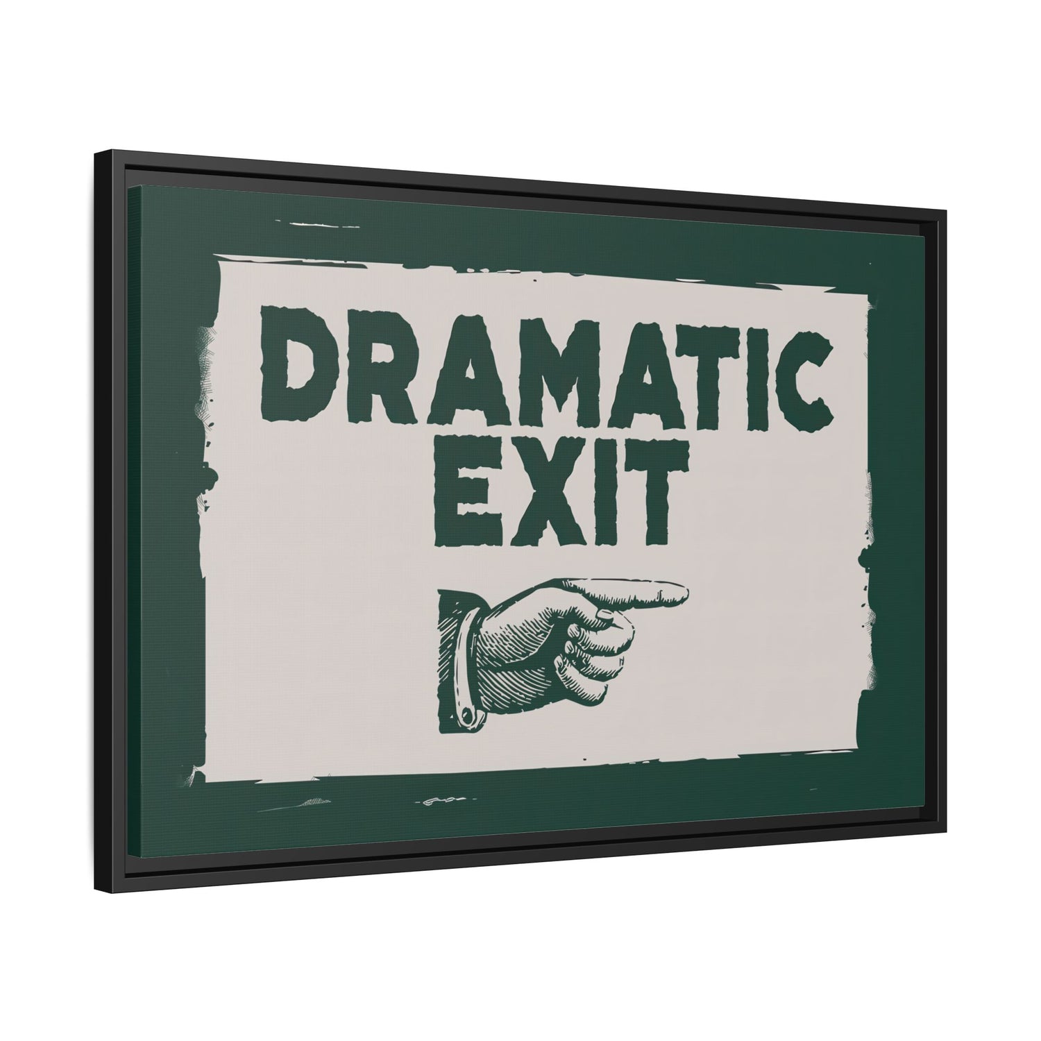 Framed Canvas - Dramatic Exit Strategy