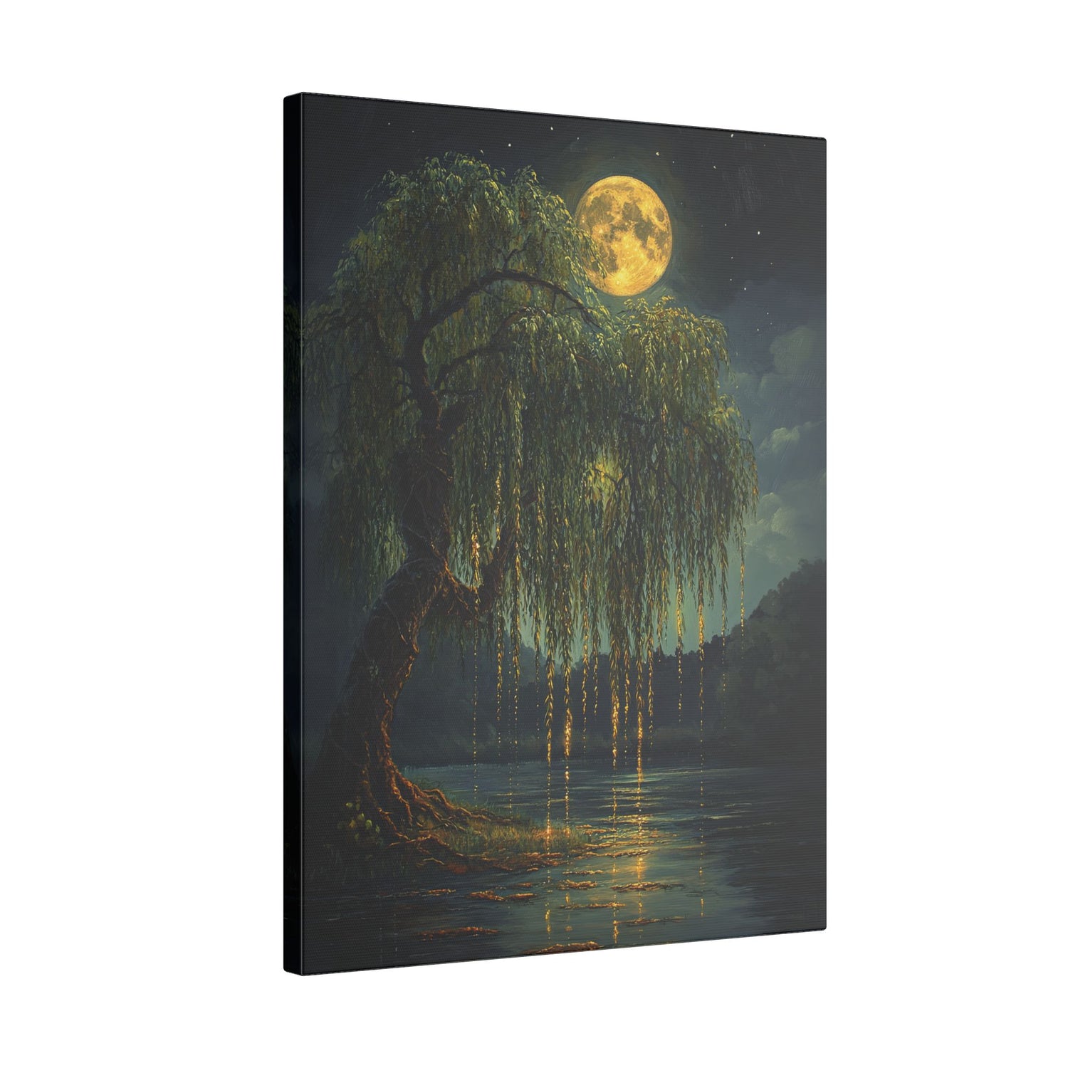 .75" Matte Canvas - Moonlit Willow Glow