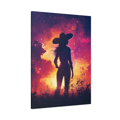 1.25" Matte Canvas - Cosmic Cowgirl