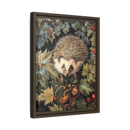 Framed Canvas - Woodland Hedgehog Hideaway